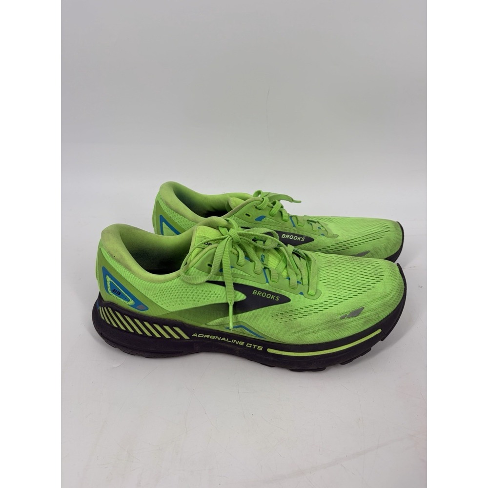 Brooks Sneakers Men 11D Adrenaline GTS 23 Running Shoes Green Gym Road Trainers